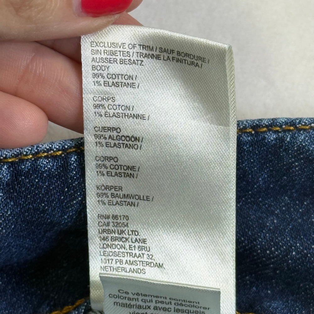Maeve The Colette Wide Leg Jeans Women 30 Blue Excellent High Rise Patch Pocket - Picture 7 of 8